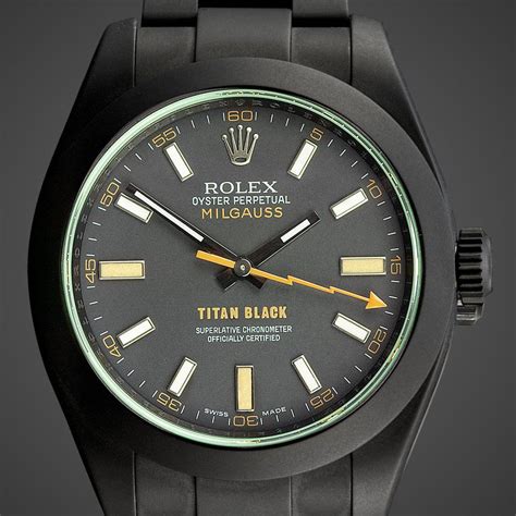 buy rolex milgauss titan black|rolex milgauss black price.